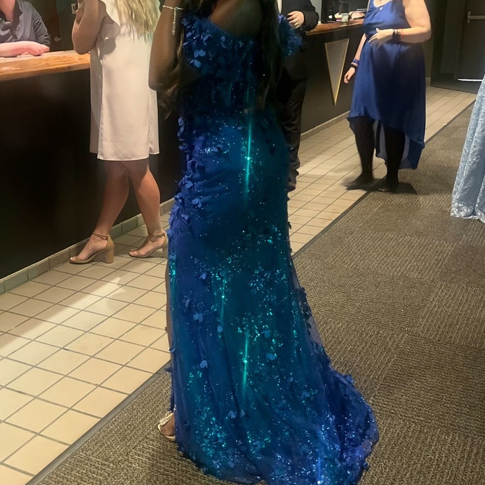 Stunning Blue Sequin Gown